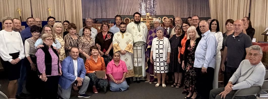 Parishioners gathered together at a parish event